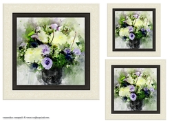 water color Toppers collection - flowers