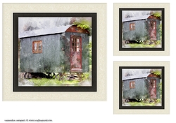 water color Toppers collection - gypsy caravan style