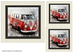 water color Toppers collection - van