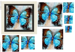 Pyramid watercolor toppers collection butterfly