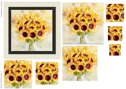 Pyramid watercolor toppers collection flowers