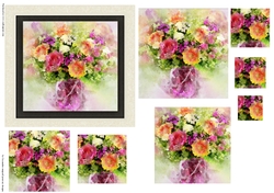 Pyramid watercolor toppers collection flowers
