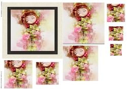 Pyramid watercolor toppers collection doll