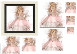 Pyramid watercolor toppers collection doll