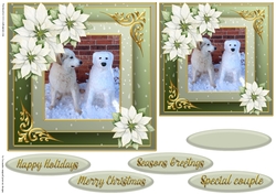 Christmas dog quick card