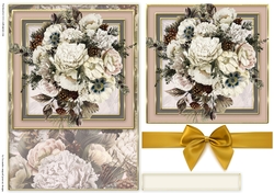 Winter Christmas Flower Quick card