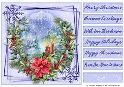 Christmas quick card selection