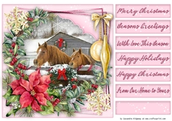 Christmas quick card selection