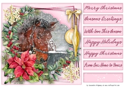 Christmas quick card selection