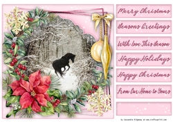 Christmas quick card selection