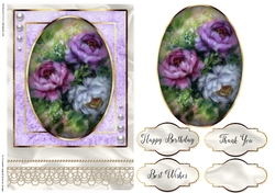 Happy Birthday Floral card