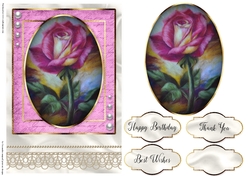 Happy Birthday Floral card