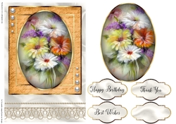 Happy Birthday Floral card