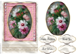 Happy Birthday Floral card