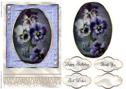 Happy Birthday Floral card