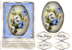 Happy Birthday Floral card
