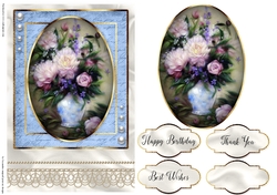 Happy Birthday Floral card