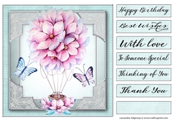 Happy Birthday thank you with love Quick card