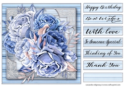 Happy Birthday thank you with love Quick card
