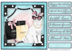 Happy Birthday thank you with love Quick card