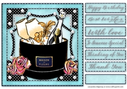 Happy Birthday thank you with love Quick card