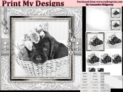 Happy Birthday thank you with love pyramid mini kit with dogs