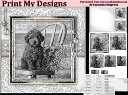 Happy Birthday thank you with love pyramid mini kit with dogs