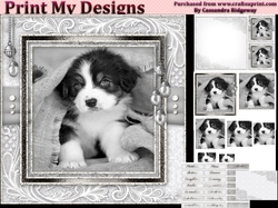 Happy Birthday thank you with love pyramid mini kit with dogs