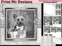 Happy Birthday thank you with love pyramid mini kit with dogs