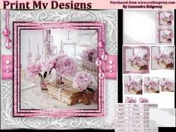 Happy Birthday thank you with love pyramid mini kit with shabby chic