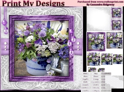 Happy Birthday thank you with love pyramid mini kit with lilac