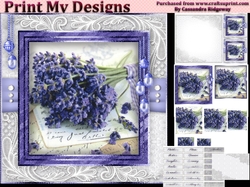 Happy Birthday thank you with love pyramid mini kit with lilac