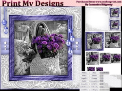 Happy Birthday thank you with love pyramid mini kit with lilac