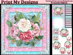 ladies multi purpose card Happy Birthday thank you