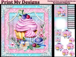 ladies multi purpose card Happy Birthday thank you