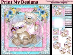 ladies multi purpose card Happy Birthday thank you