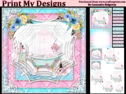 ladies multi purpose card Happy Birthday thank you
