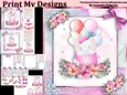 birthday card with cute flowers
