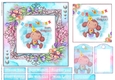 Cute little animal collection with tag