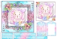Cute little animal collection with tag