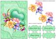 Floral Card Front Mothers Day, Birthday