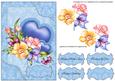 Floral Card Front Mothers Day, Birthday