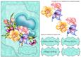 Floral Card Front Mothers Day, Birthday