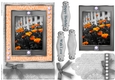 Black and White with a spash of color Quick Card