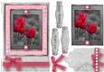 Black and White with a spash of color Quick Card