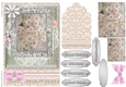 Shabby Chic Quick Card with gems tag, and lace