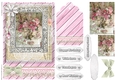 Shabby Chic Quick Card with gems tag, and lace