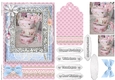 Shabby Chic Quick Card with gems tag, and lace