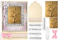 Shabby Chic Quick Card with gems tag, and lace