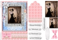 Shabby Chic Quick Card with gems tag, and lace